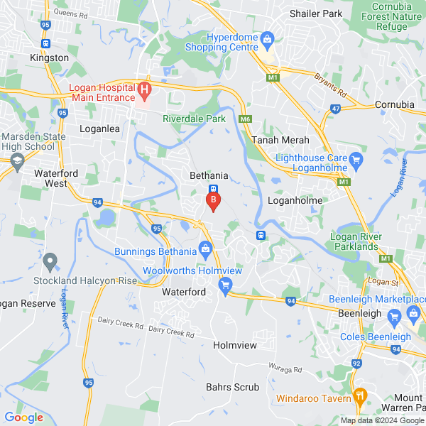 Aussie Carpet & Pest location map: 6 Glastonbury Dr, Bethania, QLD