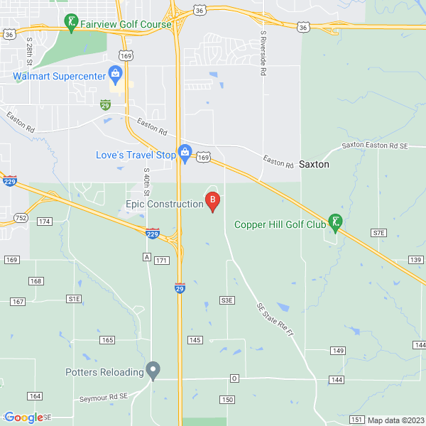 Epic Construction location map: 5674 SE State Rte FF, St. Joseph, MO