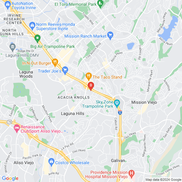 A 2 Z Tax Financials location map: 25241 Paseo De Alicia Suite 100, Laguna Hills, CA