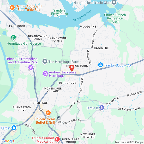 Music City Website location map: 4636 Lebanon Pike #218, Hermitage, TN